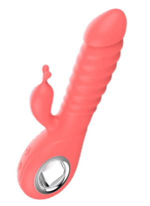 Vibromasseur rabbit rotatif 7 vibrations USB - TOZ-025B